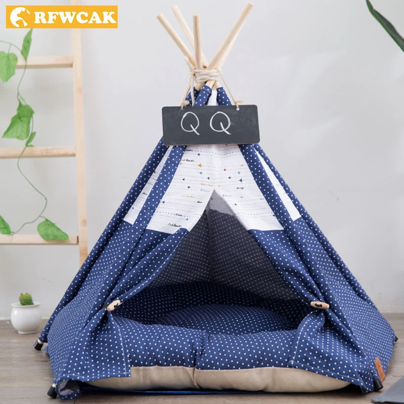 Rfwcak Pet Tent Dog Bed Cat Toy House Cat Kennel Dog Beds For Small