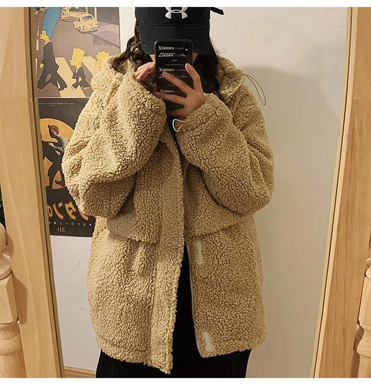 Зимняя утепленная куртка из овечьей шерсти, Мужская теплая Толстая парка, Мужская модная куртка с капюшоном, мужская повседневная хлопковая куртка, Мужская одежда, M-2XL