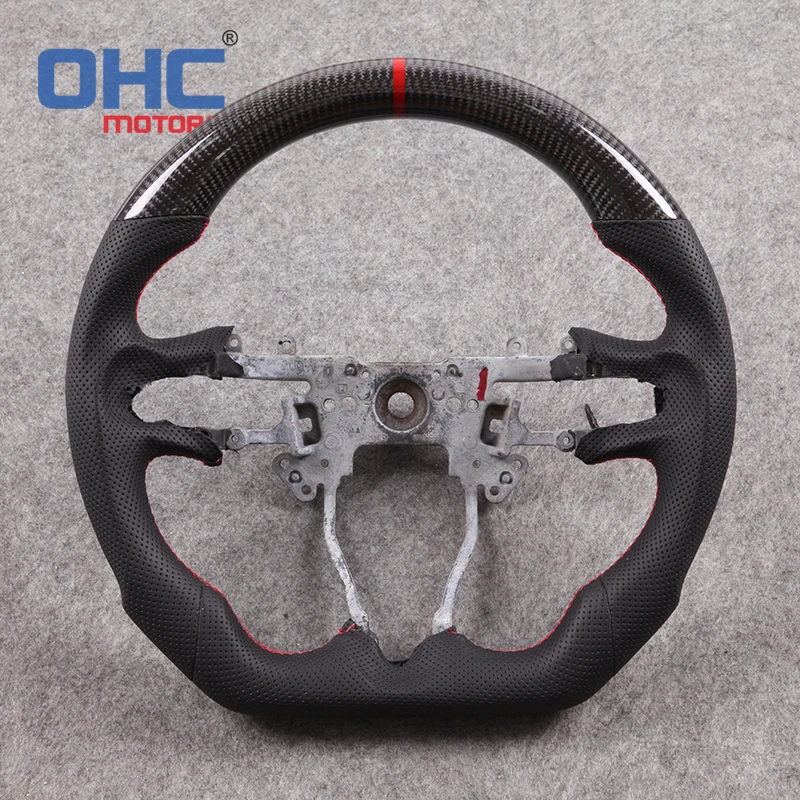 100 Real Carbon Fiber Steering Wheel for Honda Fit Jazz Civic City