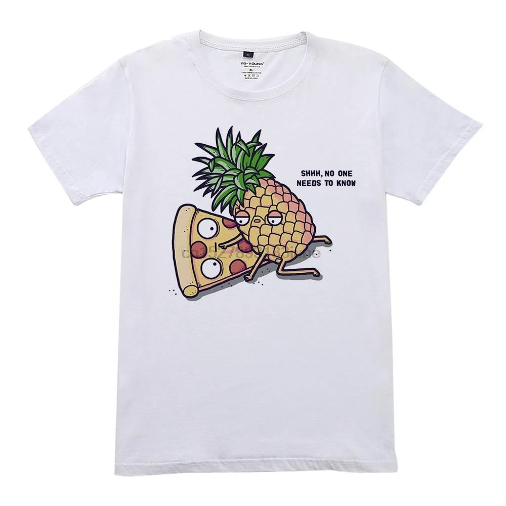 Women T Shirts Pineapple Pizza No One 