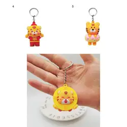 Key Ring Decorative Wide Application Boys Girls Universal Tiger Doll Keychain Cartoon Keychain Key Holder Ring