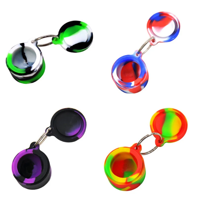 1pc 6ml Silicone Container Big Silicone Jar For Oil Wax Jar Dab Cream Easy To Hold And Carry 3.2 X 2.3cm