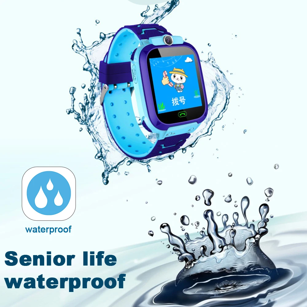Детские Смарт часы с защитой от потери SOS водонепроницаемые поддержкой Bluetooth 2G SIM