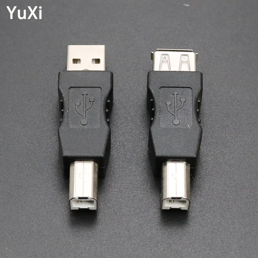 

YuXi New USB 2.0 type A Female to type B Male Printer Scanner Adapter Converter Connector mini plug to type B female Adapter