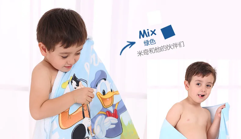 New Disney cartoon cotton gauze large bath towel baby child comfort hold cartoon easy to carry frozen Mickey mouse