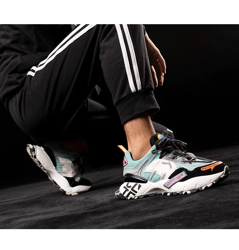 Винтажные спортивные кроссовки для папы Kanye West; танцевальный светильник в стиле хип-хоп; дышащая обувь на толстой подошве; мужская обувь с перекрестной шнуровкой; Tenis Masculino Adulto