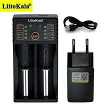 Умное зарядное устройство Liitokala, зарядка Lii402/Lii202/Lii100/LiiS1, 5 В, 2 А, для NiMh/Li-ion батарей типа 18650/26650, 1,2/3,7/3,2 В, AA/AAA, европейская вилка Умное зарядное устройство Liitokala, зарядка Lii402/Lii202/Lii100/LiiS1, 5 В, 2 А, для NiMh/Li-ion батарей типа 18650/26650, 1,2/3,7/3,2 В, AA/AAA, европейская вилка