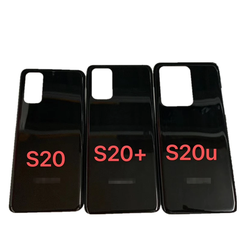 Высокое качество S20 + S20U Задняя стеклянная крышка чехол SM-G980 G988 G985 корпус батарея