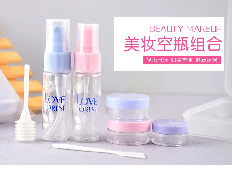 Malian Mini Small Fire Extinguisher Bottles Dispensers Cosmetics Travel Set Emulsion Water Portable Spray Bottle 8028