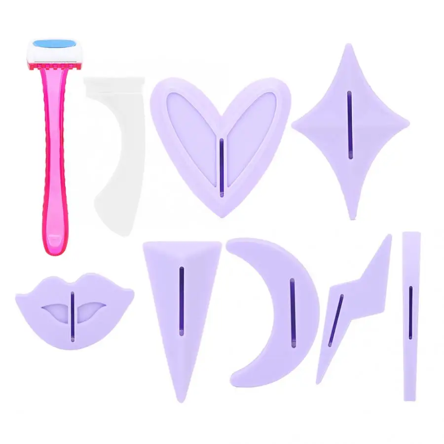 

Women Bikini Dedicated Privates Shaving Stencil Sexy Female Pubic Hair Razor Intimate Shaping Beauty Device Tool