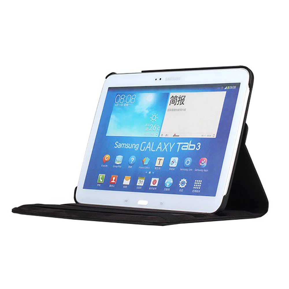 Вращающийся на 360 градусов чехол для samsung Galaxy Tab 4, 10,1 дюймов, SM-T530, SM-T531, SM-T535, 10,1 '', чехол-книжка, кожаный чехол-подставка с ручкой+ пленка