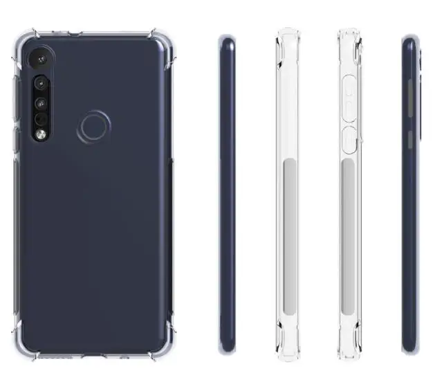 Для Motorola One Macro& Moto G8 Play чехол+ закаленное стекло Прозрачный Мягкий ТПУ гелевый Чехол для Moto One Macro силиконовый чехол для телефона