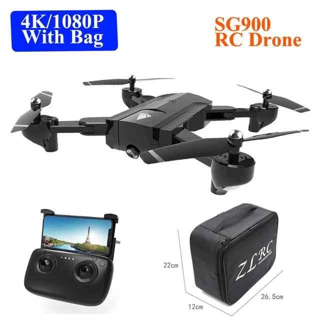 $US $50.67 SG900 Drone With 4K/1080P Camera RC Helicopter Quadcopter Profissional WiFi FPV Drone Mode Dron Wit