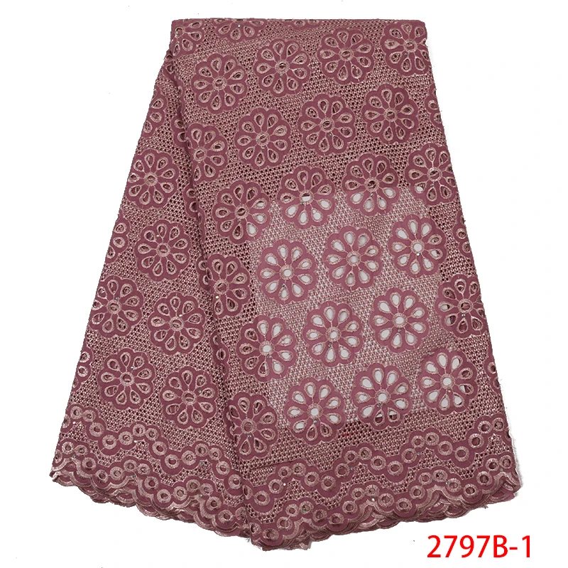 

Hollow Out African Lace Fabrics New Arrival Women Cord Lace High Quality Embroidered Guipure Lace Fabric with Stones APW2797B-1