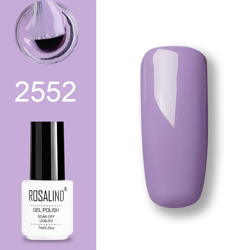 ROSALIND набор гель-лаков UV Vernis полуперманентный праймер верхнее покрытие 7 мл полигель-лак для маникюра - Цвет: GN16-ROSALIND
