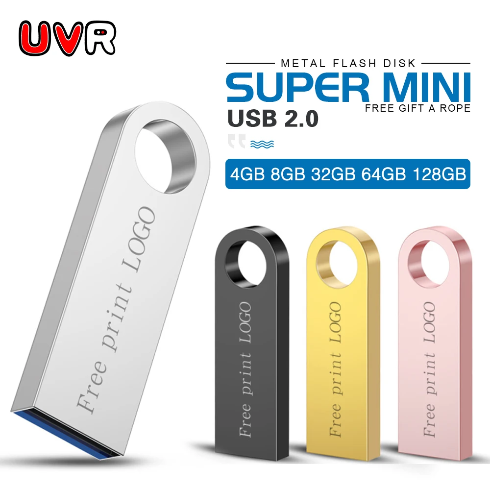 USB флеш-накопитель 32 Гб 128 ГБ 8 64 16 водонепроницаемый металлический u-диск 2 0