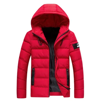 

New Fashion Men Winter Jacket Coat Hooded Warm Mens Winter Coat Casual Slim Fit Student Male Overcoat ABZ82