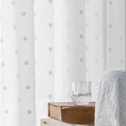 Three-dimensional Wave Dot Romantic Small Ball Girl Art Curtains for Living Dining Room Bedroom
