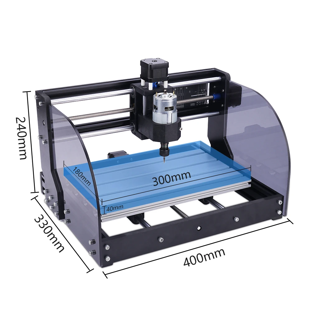 Laser Engraving Machine Wood Router Machine CNC 3018 Pro Max DIY Engraving Machine Laser Engraver 3-Axis GRBL Milling Laser Wood Router PCB PVC Mini CNC3018 Crave Engraver