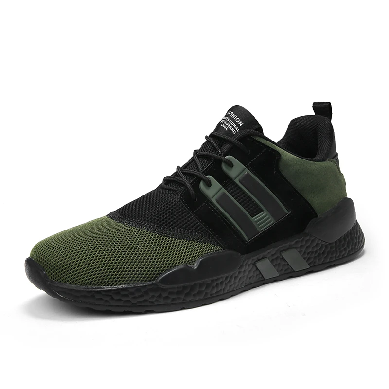 Спортивные мужские кроссовки для бега на открытом воздухе, беговые мужские кроссовки, мужские кроссовки с сеткой, мужские кроссовки, мужская обувь для бега, дышащие кроссовки - Цвет: green men sneakers
