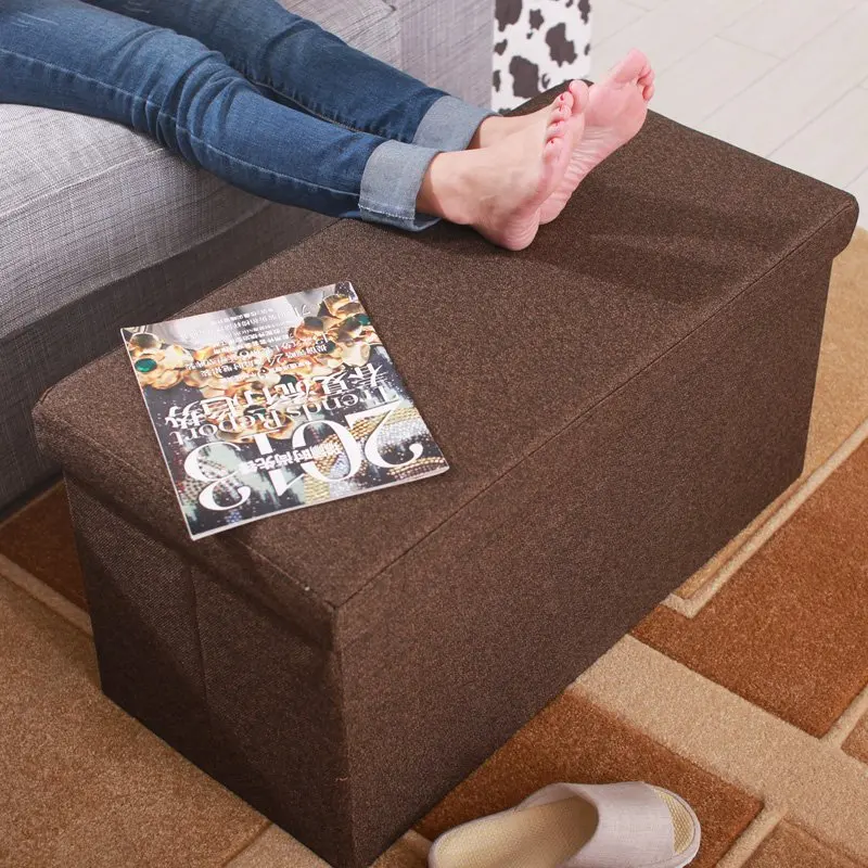 3 размера бытовой портативный ящик для хранения диван складной стул диван табуреты пуф для хранения Poef стул для ног 9 цветов мебель