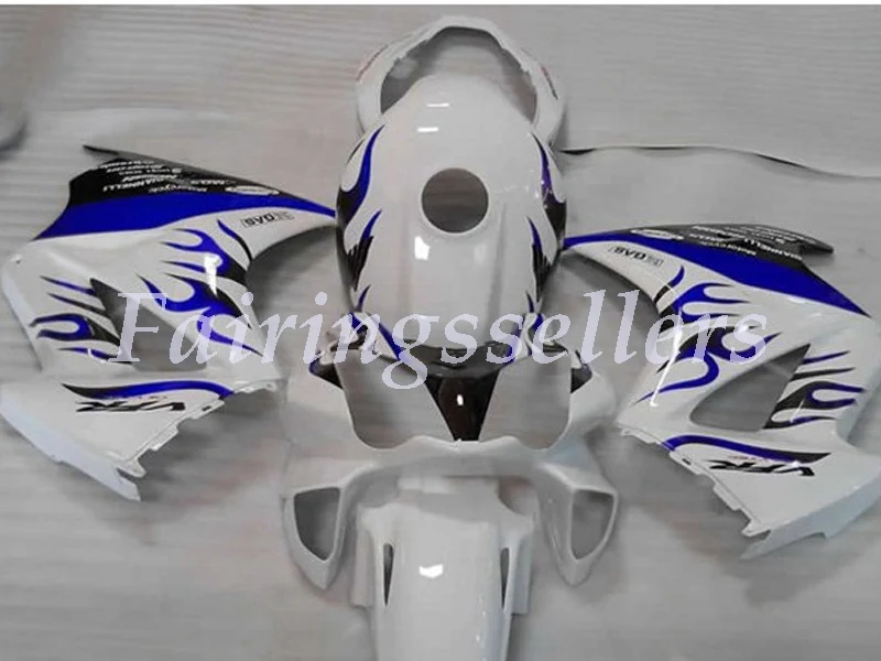 4 подарки мотоциклетный обтекатель ABS комплект для Honda VFR800 02 03 04 05 06 07 08 09 10 11 12 обтекатели ABS пластиковом черном/белом - Цвет: White blue black