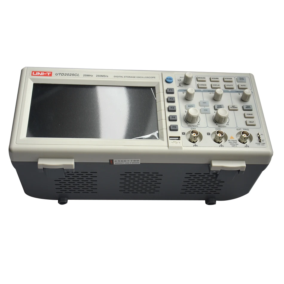 Лидер продаж высокая точность UNI-T UTD2000L серии цифровой запоминающий осциллограф 2CH 25/50 МГц 250/500 мс/с ЖК-дисплей Scopemeter
