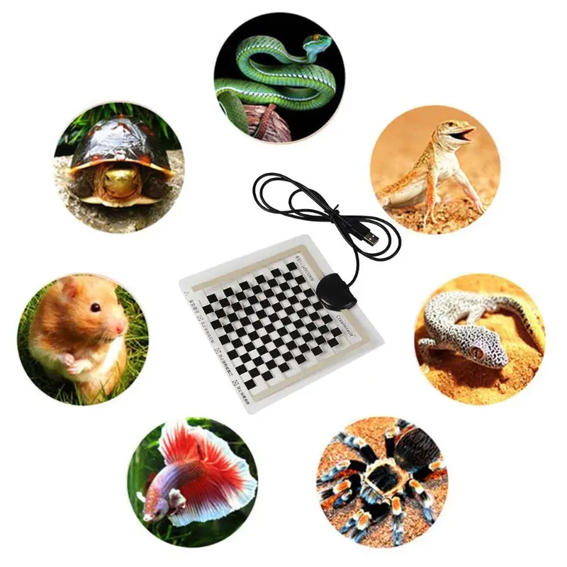 5 Вт USB Террариум для рептилий нагревательный коврик для домашних животных нагревательный коврик теплый термостат грелка 85WC