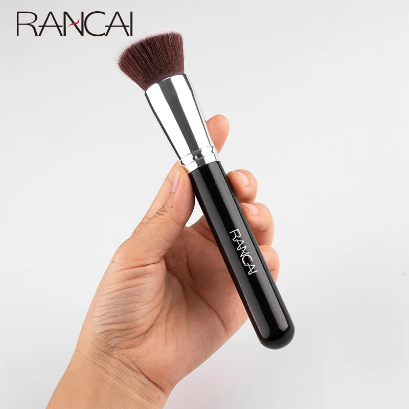 Makeup Brush Flat Top Kabuki Foundation Brush  for Liquid Cream and Powder Contour Buffing Blending Concealer  Face Brush 4