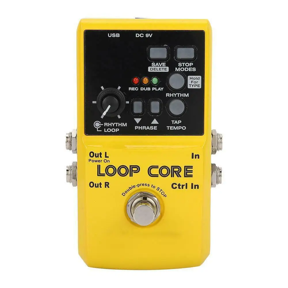 

NUX Loop Core Guitar Effect Pedal Looper 99 User Memories Drum Patterns with TAP Tempo