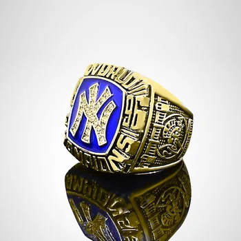 

UUNICO 1996 Yankees M baseball team gold championship annual L champion ring European and American retro B men's letter rings