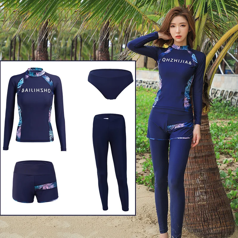 4 шт./комплект женский спортивный костюм с топом и леггинсами длинным рукавом |