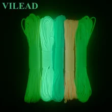 VILEAD 550 аварийная 9 ядро Паракорд светящаяся наружная Люминесцентная Веревка Защита окружающей среды Noctilucence Paracord