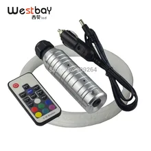 6 Вт оптические волоконные лампы 1,0 мм комплект AC100-240V входной свет двигателя волоконно-оптическая Коммерческая декорация Звездный потолок