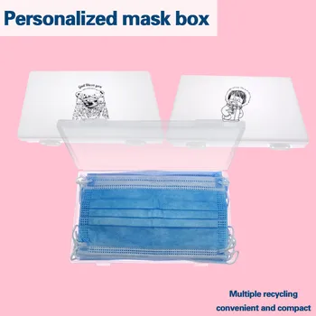 

PP Mask Storage Box mask holder Portable Dust-Proof Moisture-Proof Children's Student Mask Box Available in multiple colors