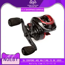 NOEBY не такие Рыболовные катушки Тяговая мощность 8 кг 7,3: 1 Передаточное отношение магнитный тормоз 10 Подшипники Левая Правая рука baitcasing катушка