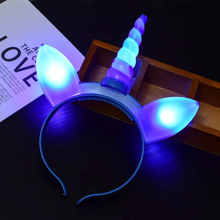 Креативный люминесцентный обруч для волос led Flash Unicorn обруч для волос детская игрушка живописная область ночной рынок Горячая завод прямой Se
