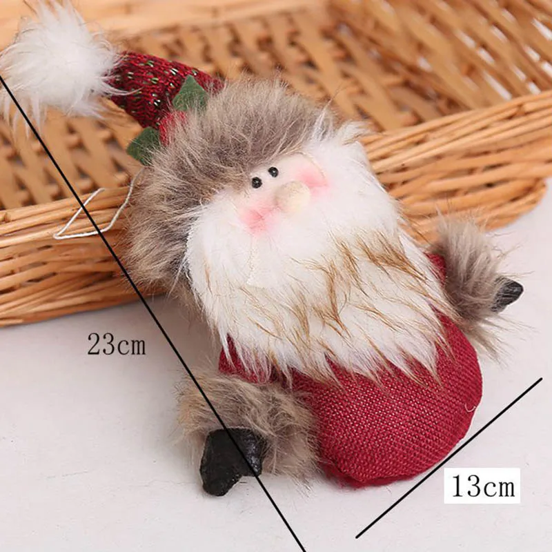 

Santa Claus Hanging Ornaments Christmas Doll Pine Cone Tree Pendant Decoration