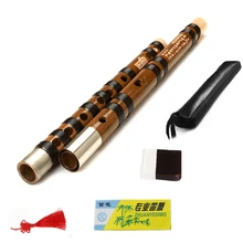 Черные линии Китайский традиционный музыкальный инструмент CDEF ключ ручной работы бамбуковая флейта Dizi 2 секции Профессиональный Тюнинг