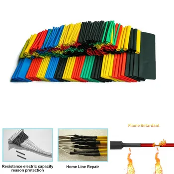

164pcs Set Polyolefin Shrinking Assorted Heat Shrink Tube Wire Cable Insulated Sleeving Tubing Set
