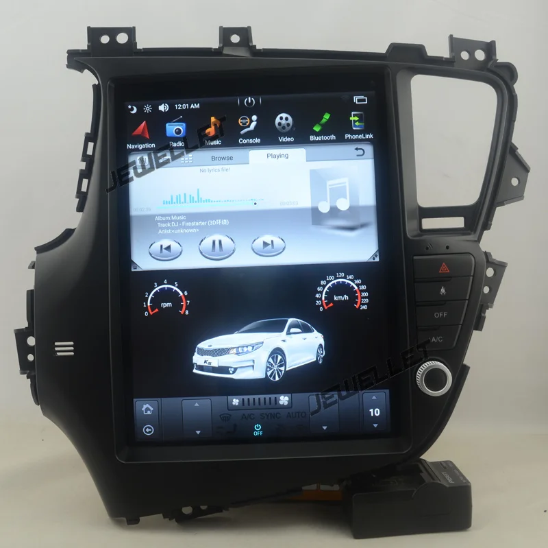 12," tesla стиль вертикальный экран android 9,0 шесть ядер автомобиля gps Радио Навигация для Kia K5 Optima 2011-2013