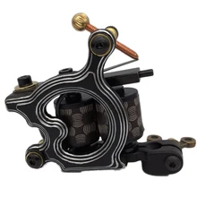 Новейшая чугунная татуировочная машина с двумя спиральными катушками, 10 катушек, ручная Татуировка, машинка для подводных шейдеров