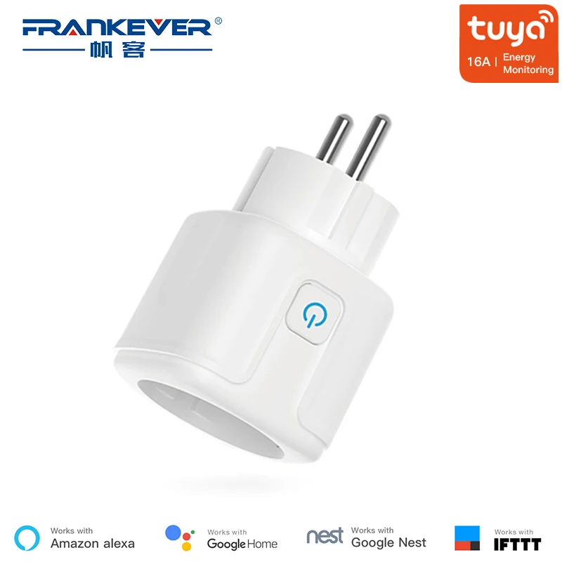 FrankEver UK Wi-Fi разъем 13A 16A умная розетка с контролем мощности стабилизатор напряжения Голосовое управление работа с Alexa Google Home