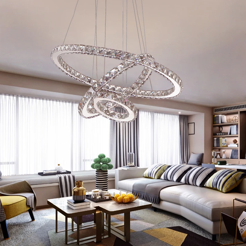 

Modern LED Crystal Chandelier Lights Lamp For Living Room Cristal Lustre Chandeliers Lighting Pendant Hanging Ceiling Fixtures