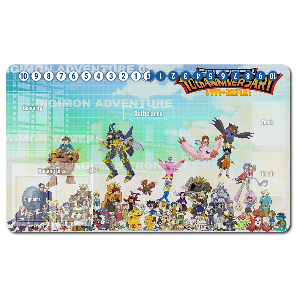 

959872 - Board Game DTCG Playmat Table Mat Size 60X35 cm Mousepad Play Mats Compatible for Digimon TCG CCG RPG