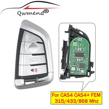 

QWMEND 4Buttons Smart Remote Key Fob 315/433/868Mhz For BMW CAS4 FEM 5 7 Series X5 X6 CAS4+ FEM 2011-2017