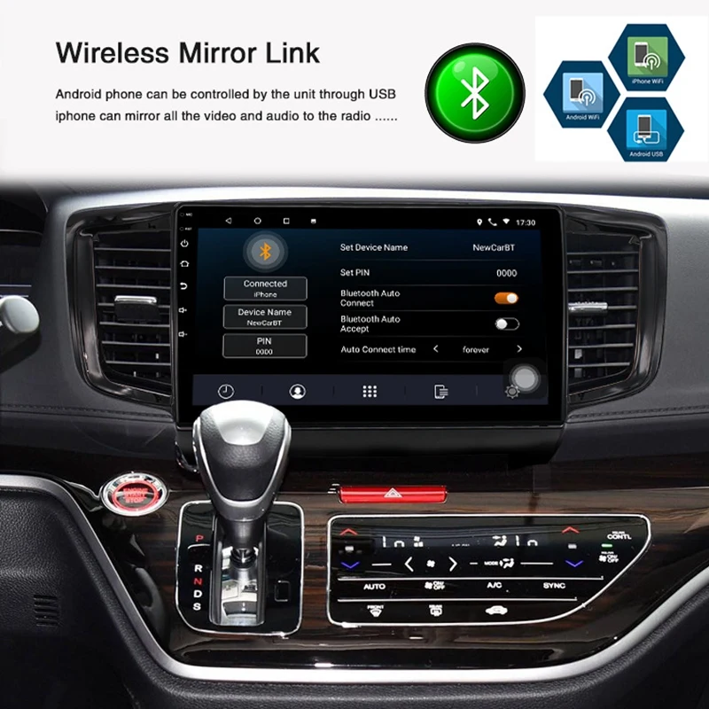 1 + 16G Android 8 автомобильный радиоприемник мультимедийный плеер для Honda Odyssey 2015 2019