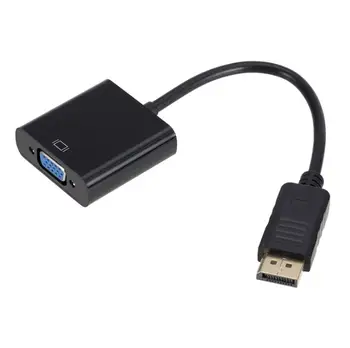 

500pcs/lot DisplayPort Display Port DP to VGA Adapter Cable Male to Female Converter for PC Computer Laptop HDTV Monitor Project