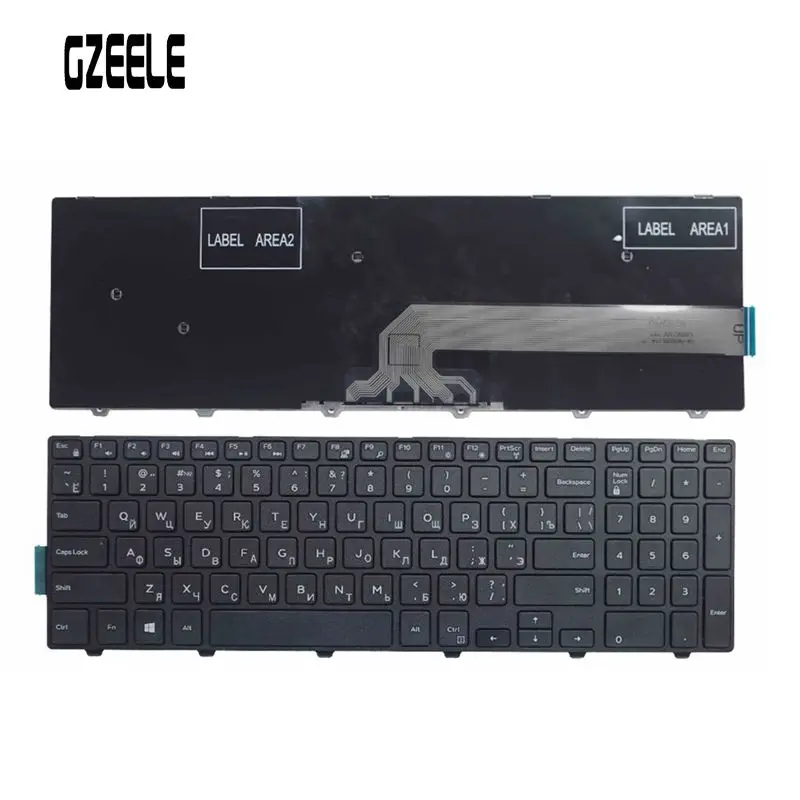  GZEELE  Russian Keyboard for Dell Inspiron 17 5758 15-3000 3546 3558 3559 3551 5543 5548 5552 5759 