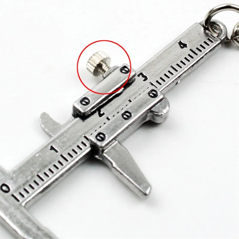 Портативный 0-4 см мини штангенциркуль брелок измерительные инструменты брелок стиль моделирование модельная линейка штангенциркуль